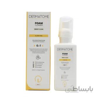 فوم شوینده، پاک کننده و روشن کننده صورت درماتوم ا ( DERMATOME Brightening Facial Cleansing Foam (Bright-Clean) )