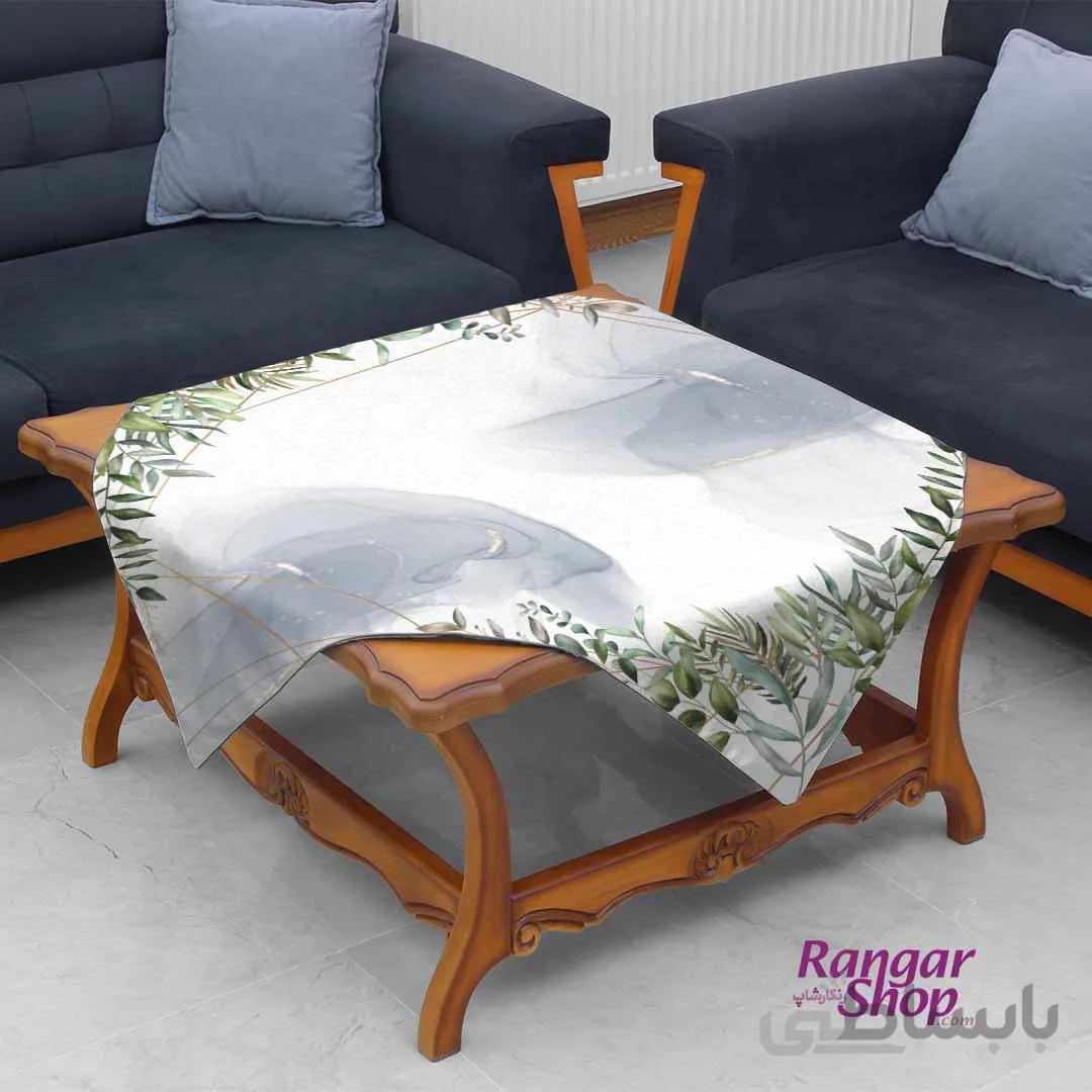 رومیزی طرح سنگ و گیاه رنگارشاپ مدل RM99076