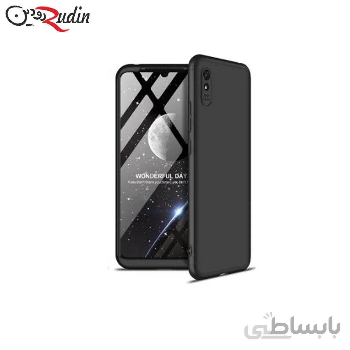 کاور ۳۶۰ درجه مدل GKK مناسب Redmi 9A مشکی دور مشکی