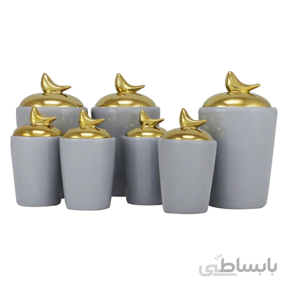 ست جای ادویه 7 پارچه مدل ژاکلین