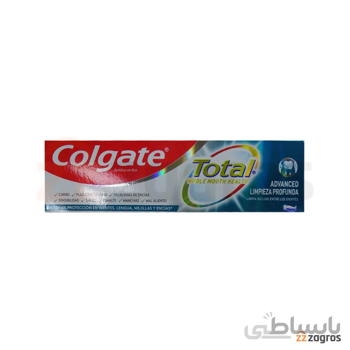 خمیر دندان کلگیت سری Total مدل Advanced Limpieza حجم 75 میل