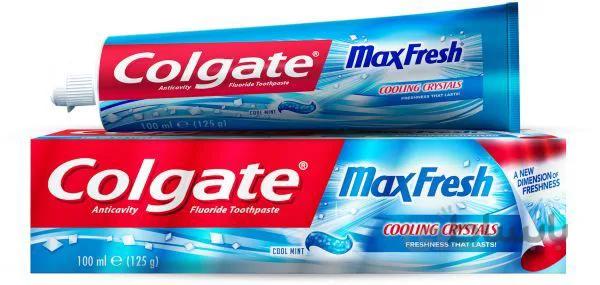 خمیردندان کلگیت نعناع یخ ۱۰۰ml با ۱۰ برابر خنک کننده طولانی تر Colgate toothpaste – max fresh