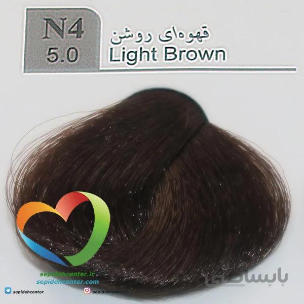 رنگ موی لاکچری دوپیر مدل N4 (5.0) قهوه ای روشن 100 میل | Dupier Hair Color