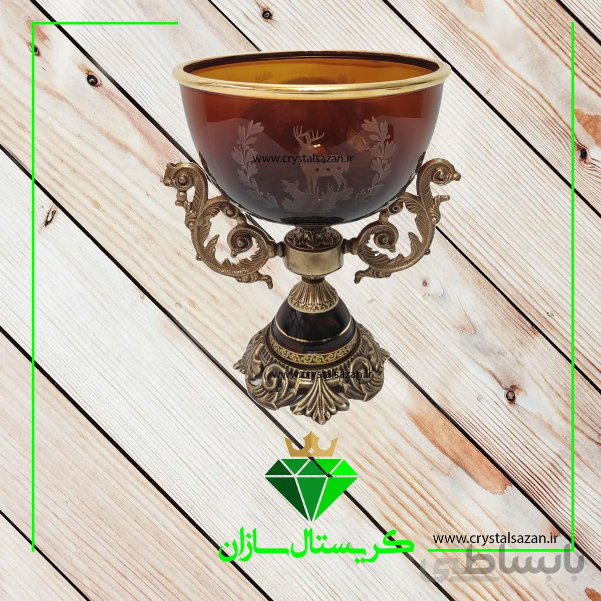 میوه خوری کریستال کد 2-M1223 کریستال سازان