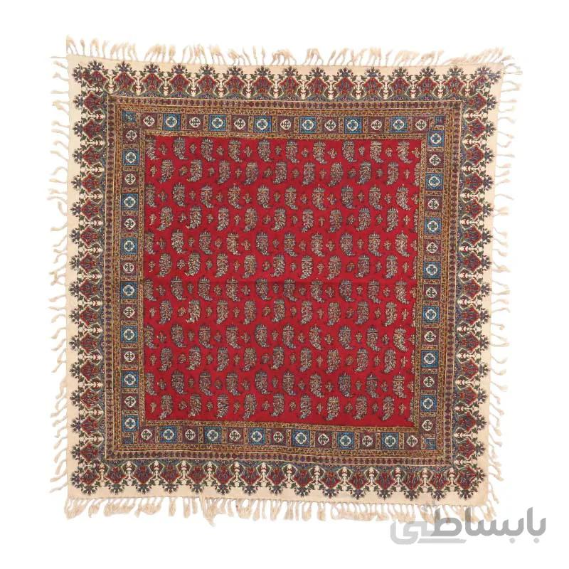 سفره قلمکار صادراتی سایز 80*80 سانتی متر کد s42