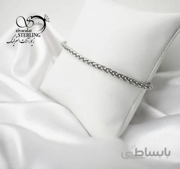 دستبند زنانه استیل پیچدار
