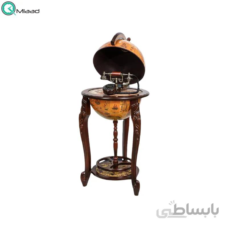 تلفن پایه دار چوبی ميز كره والتر مدل 950 قهوه ای