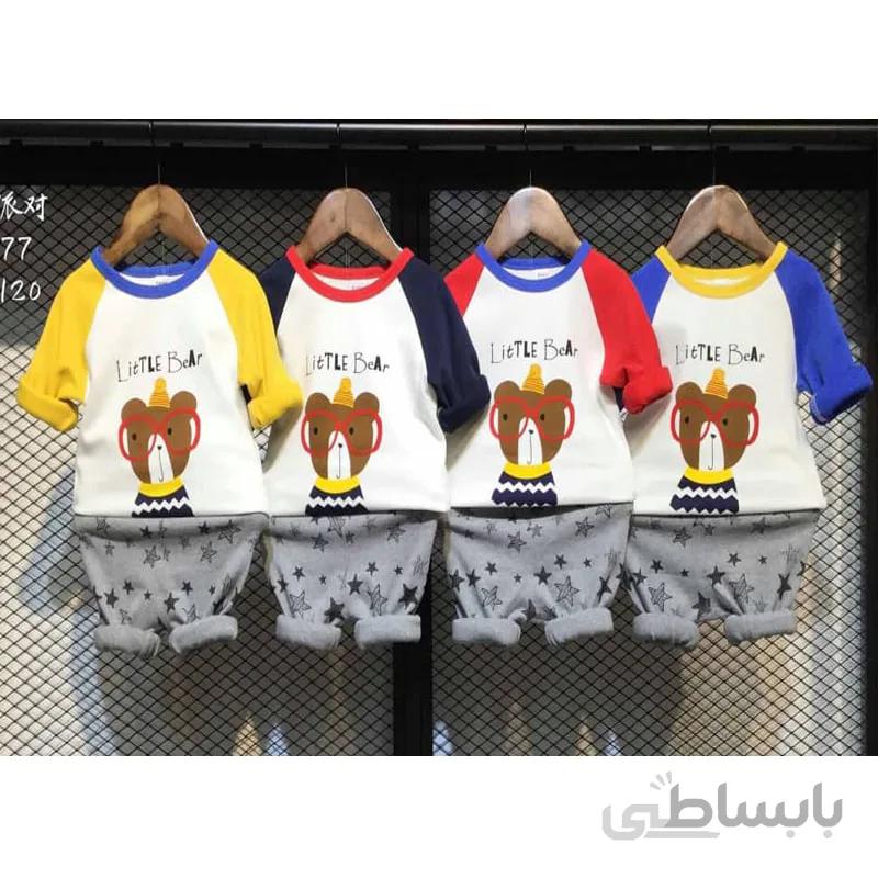 ست بلوز شلوار پسرانه عینکی