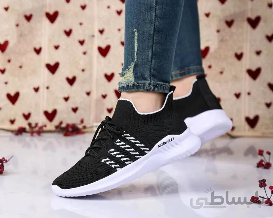 کفش بافتی زنانه سه خط نرم و سبک