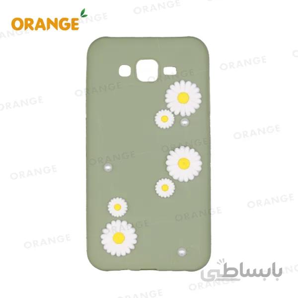 قاب گوشی سیلیکونی گل دار برند سامسونگ مدل J7