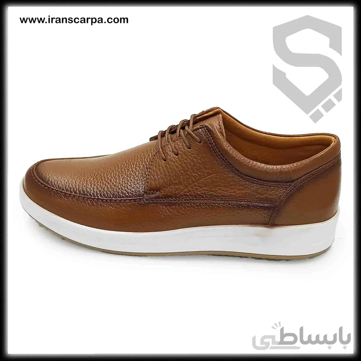 کفش چرم اداری مردانه مدل آندرا بندی