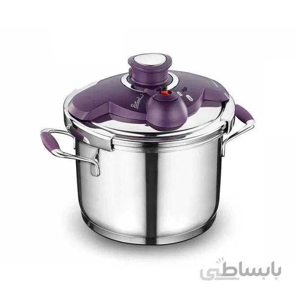 زودپز کرکماز مدل A169-02 بنفش گنجایش ۷ لیتر ترکیه ا Karkamaz pressure cooker model A169-02 purple, capacity 7 liters, Turkey