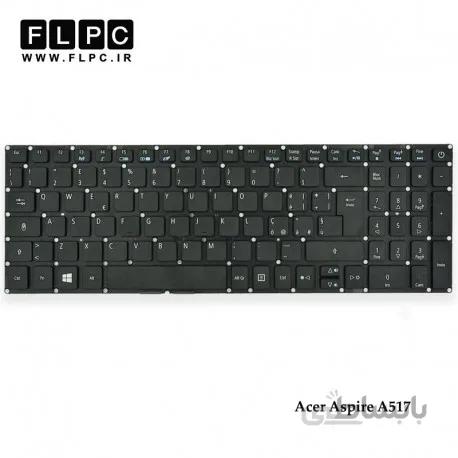 کیبورد لپ تاپ ایسر A517 اینتر کوچک-بدون فریم Acer Aspire A517 Laptop Keyboard