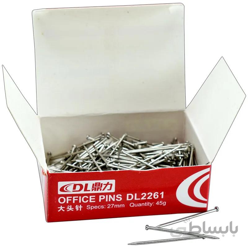 سوزن ته گرد دینگ لی مدل DL.2261 بسته 35 گرمی ا Ding Li DL.2261 Office Pins pack of 35 g