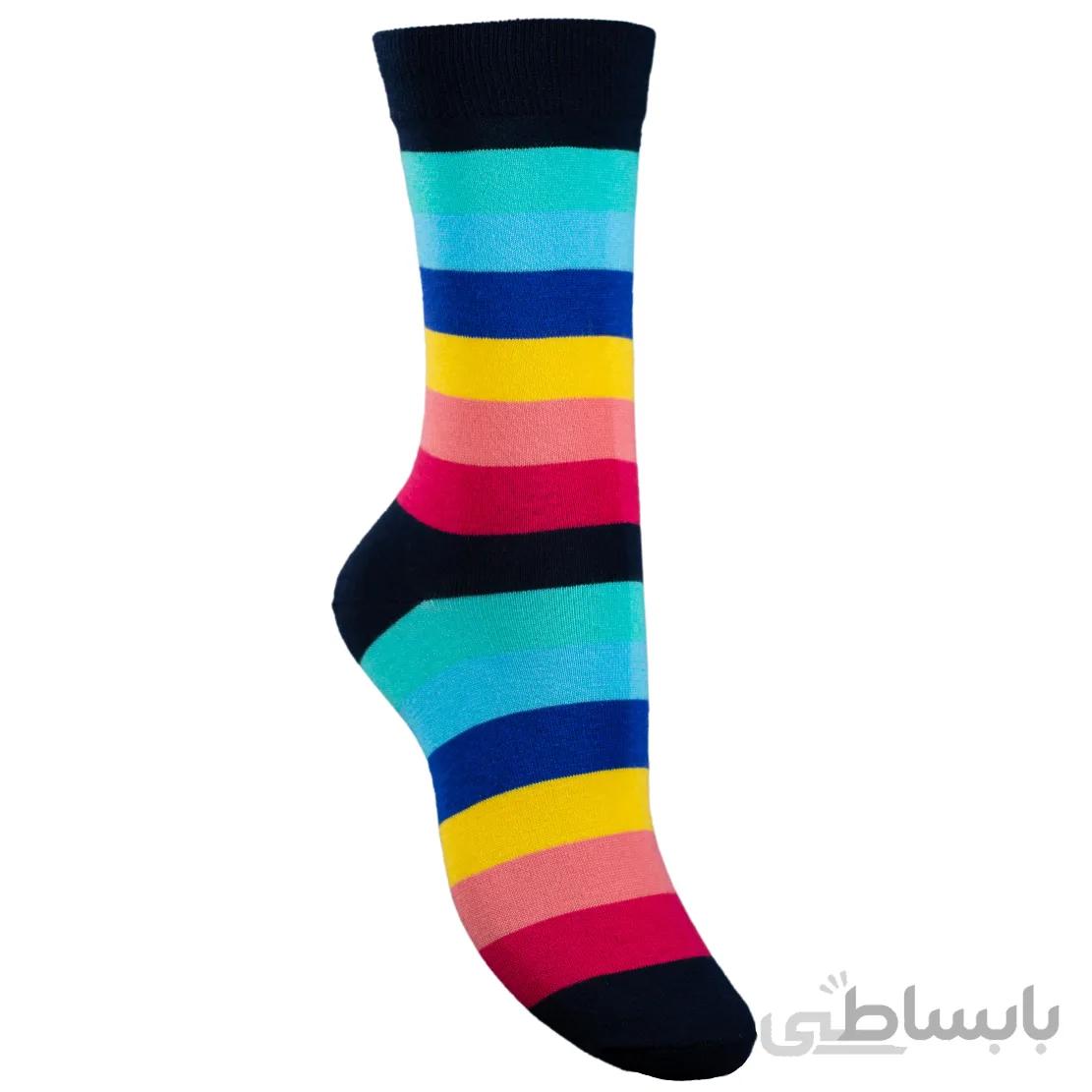 جوراب ساقدار رنیگی رنگی آپتیمیست