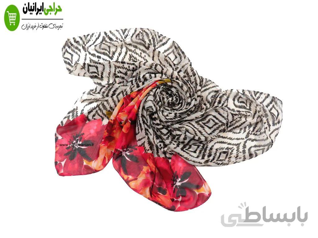 روسری حریر مجلسی کد 125