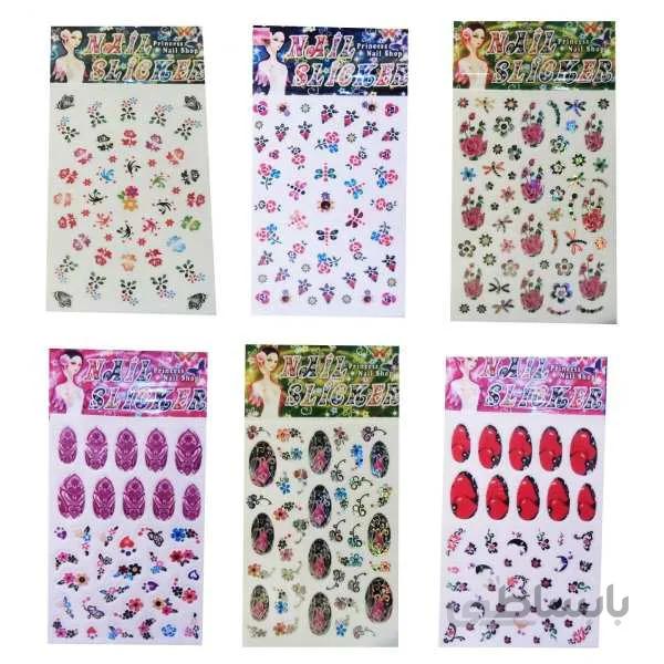 استیکر طراحی ناخن مدل n3 مجموعه 6 عددی