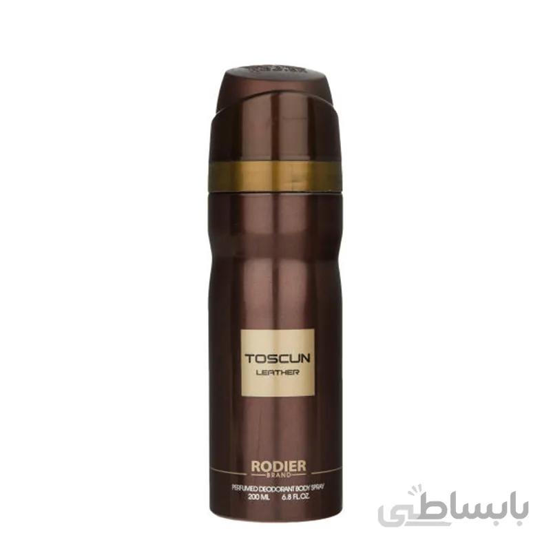 اسپری بدن مردانه رودیر مدل توسکان لدر حجم 200 میلی لیتر ا Rodier Tuscan Leather Body Spray