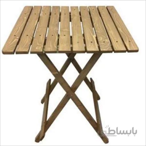 میز ناهار خوری چوبی تاشو