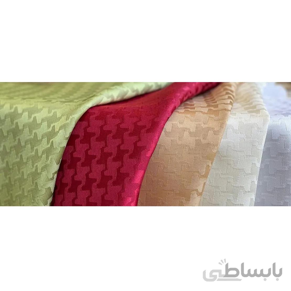 رومیزی ژاگارد رزین تاژ مربع 100*100 طرح کنزو سبز
