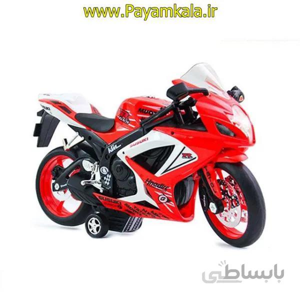 اسباب بازی موتورسیکلت سوزوکی ریس 1200 بزرگ قرمز