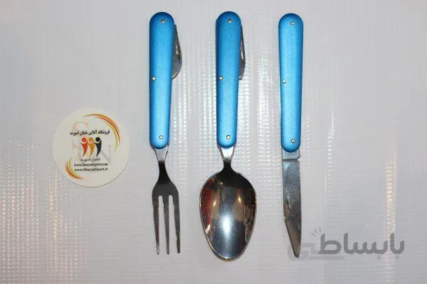 قاشق چنگال سه تکه ا دسته:
