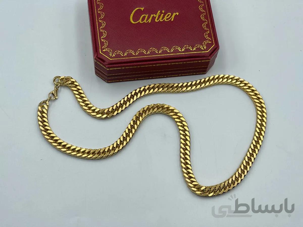 گردنبند مات کارتیر با ضخامت هشت میلی متر