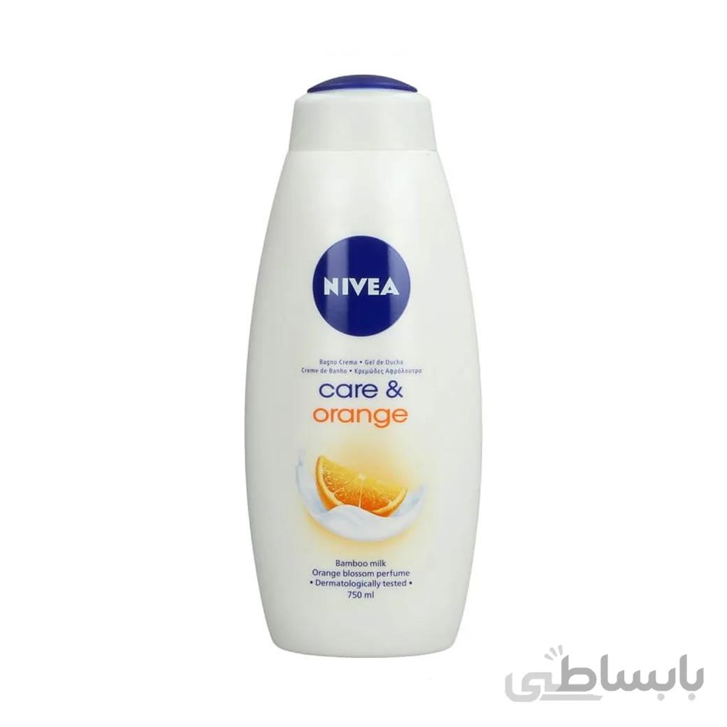 شامپو بدن نیوآ مدل Care & Orange حجم 750 میل ا NIVEA Body Wash Care & Orange 750ml