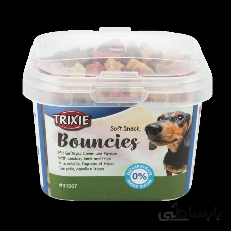 تشویقی سگ تریکسی مدل Bouncies وزن ۱۴۰ گرم ا Trixie Soft Snack Treat Bouncies 140g