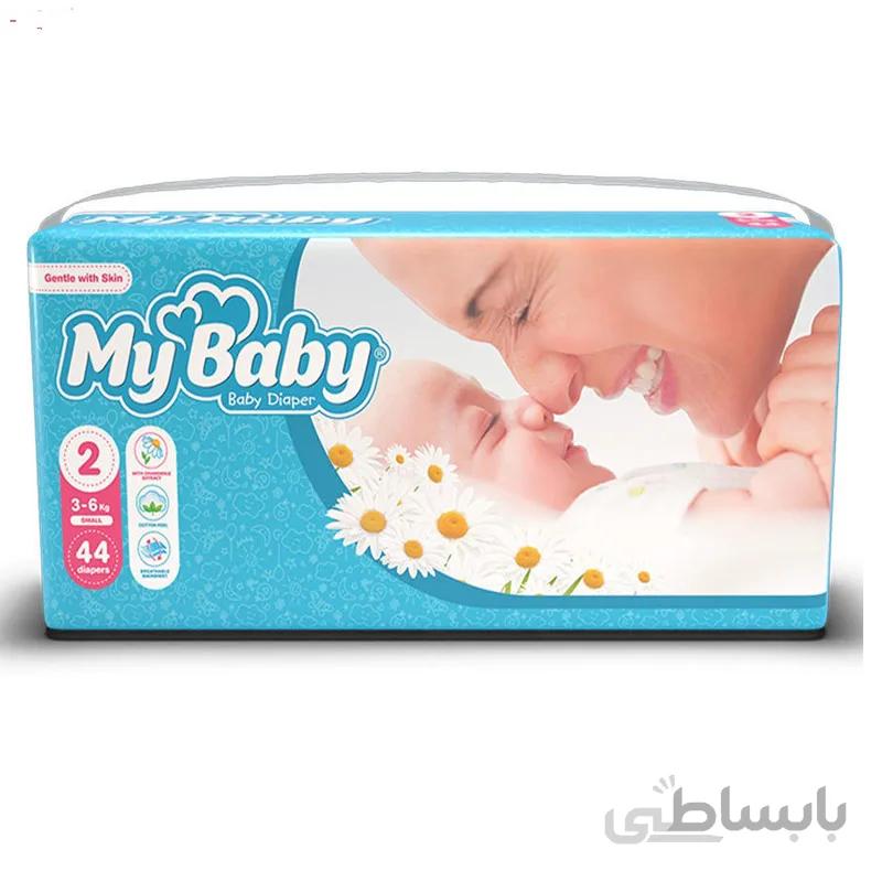 پوشک مای بیبی آبی سایز 2 44 عددی ا My Baby Blue Diapers Size 2