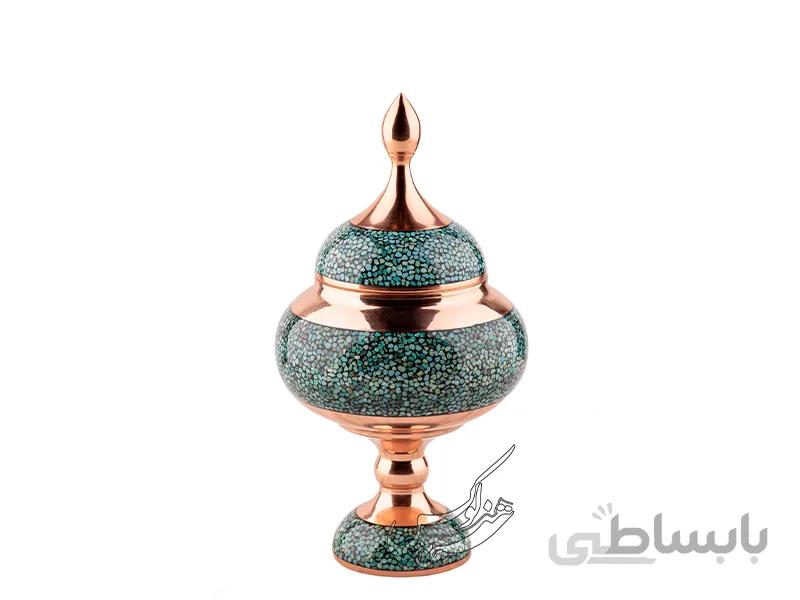 شکلات خوری فیروزه کوبی متوسط سایز 27