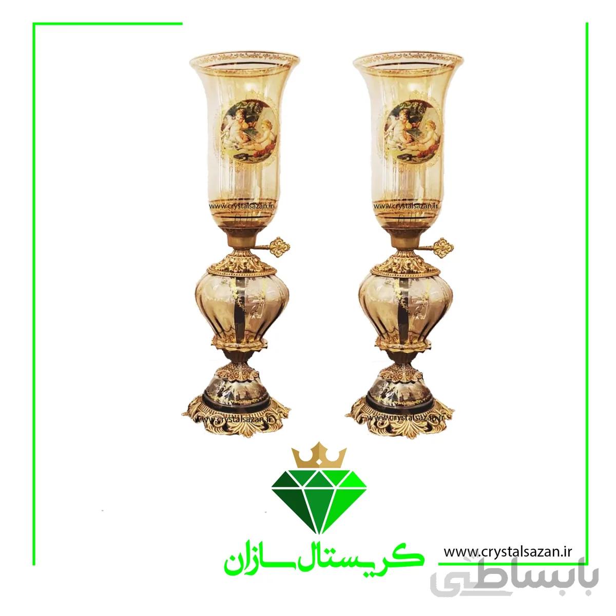 شمعدان جفتی کد SH1303 کریستال سازان