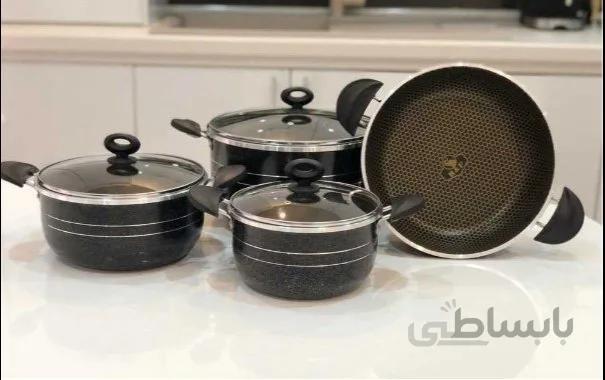سرویس قابلمه گرانیت هلنا 7 پارچه زنبوری