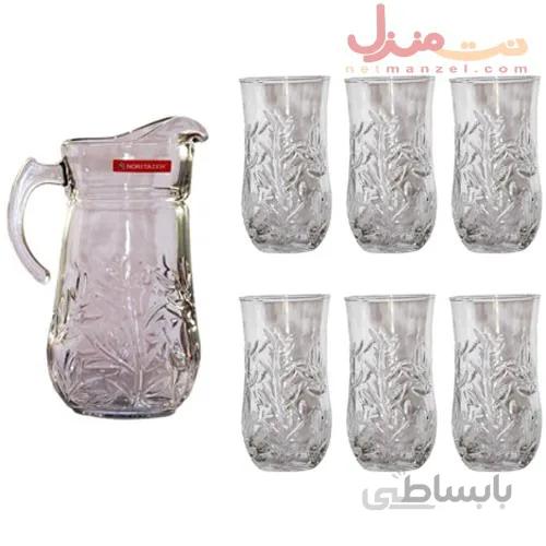 ست پارچ و لیوان کریستال نوری تازه سری نارسیس