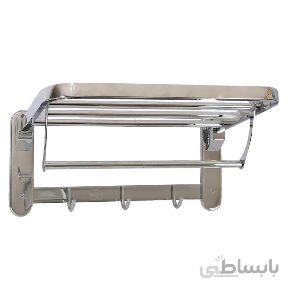 رخت آویز استیل 40 تاشو کروم