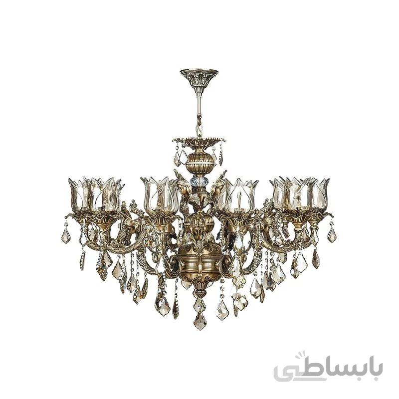 لوستر 10 شعله چشمه نور مدل M3414/5-5-A