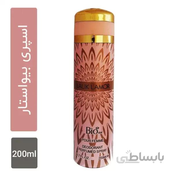 اسپری بدن زنانه بیو استار مدل Bio star LALIK LAMOR
