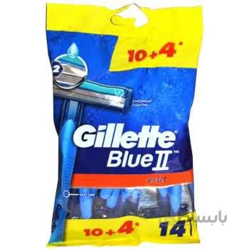 خود تراش ژیلت مدل Blue 2 Plus بسته 14 عددی