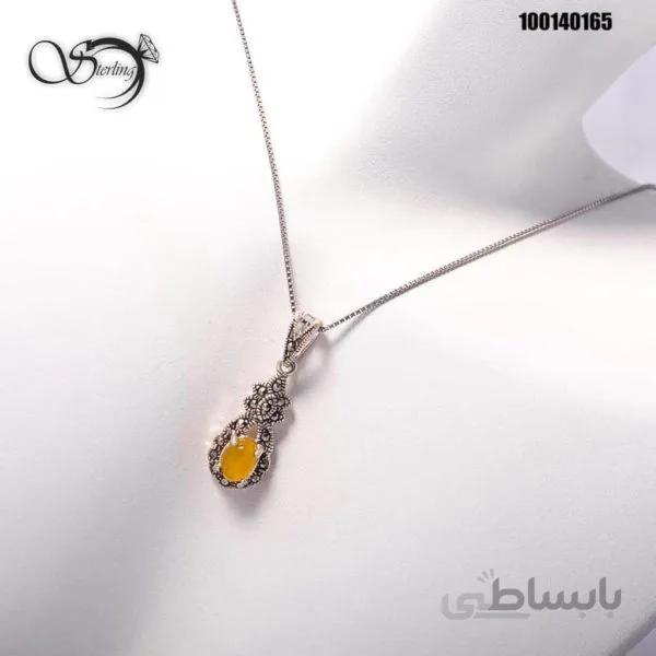 گردنبند شرف الشمس نقره کد:۱۲۵۵