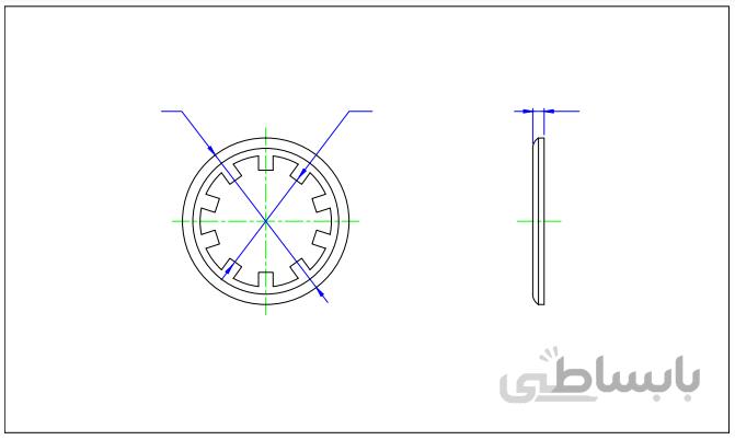 واشر دندانه دار داخلی 15