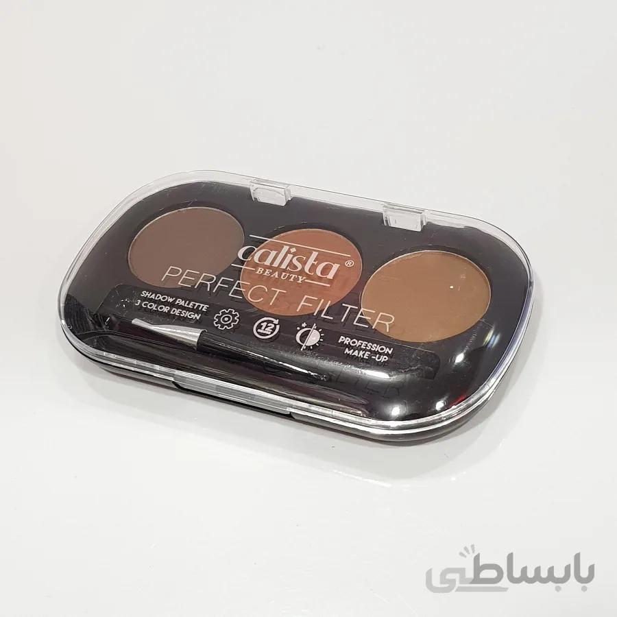 سایه ابرو کالیستا calista shadow palette 3 color