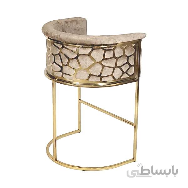 صندلی اپن پایه استیل طرح پشت سنگی مدل CH1121-VIP