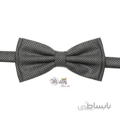 پاپیون سری مندو - مردانه (چهارخونه دودی مشکی)