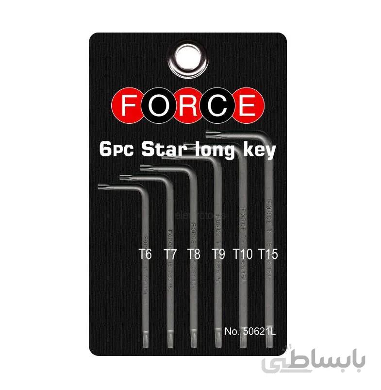 ست آچار ستاره ای بلند 6 عددی فورس – FORCE مدل 50621L