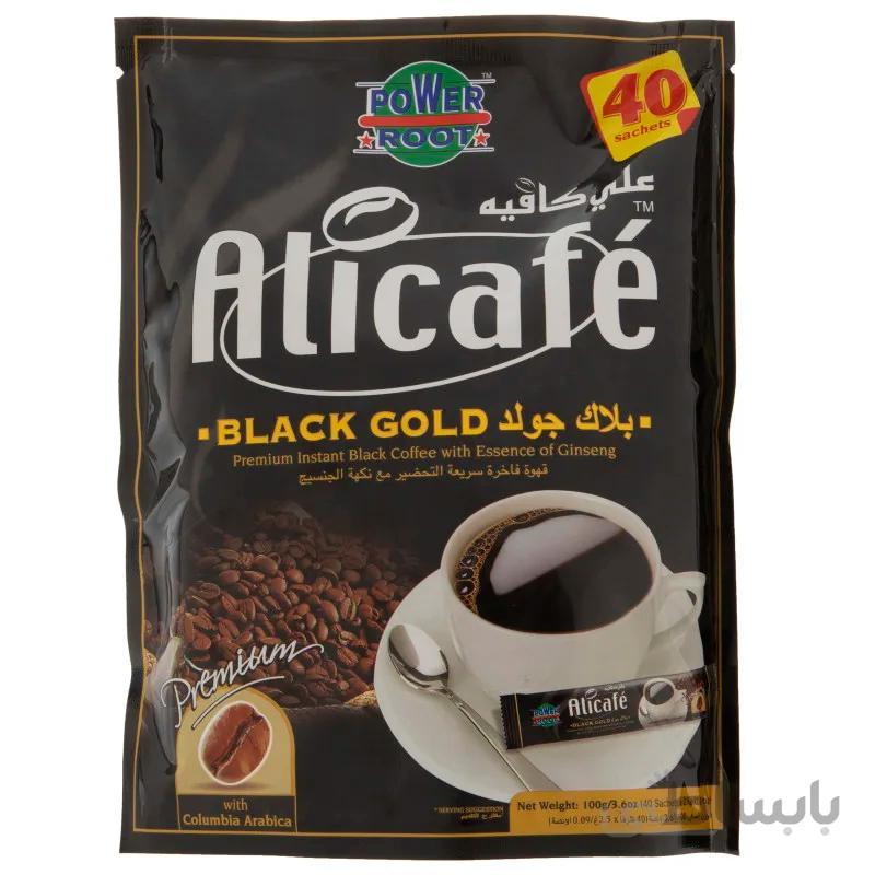پودر قهوه علی کافه مدل بلک گلد 40 عددی ا Alicafe Black Gold Coffee Powder 40 Pcs