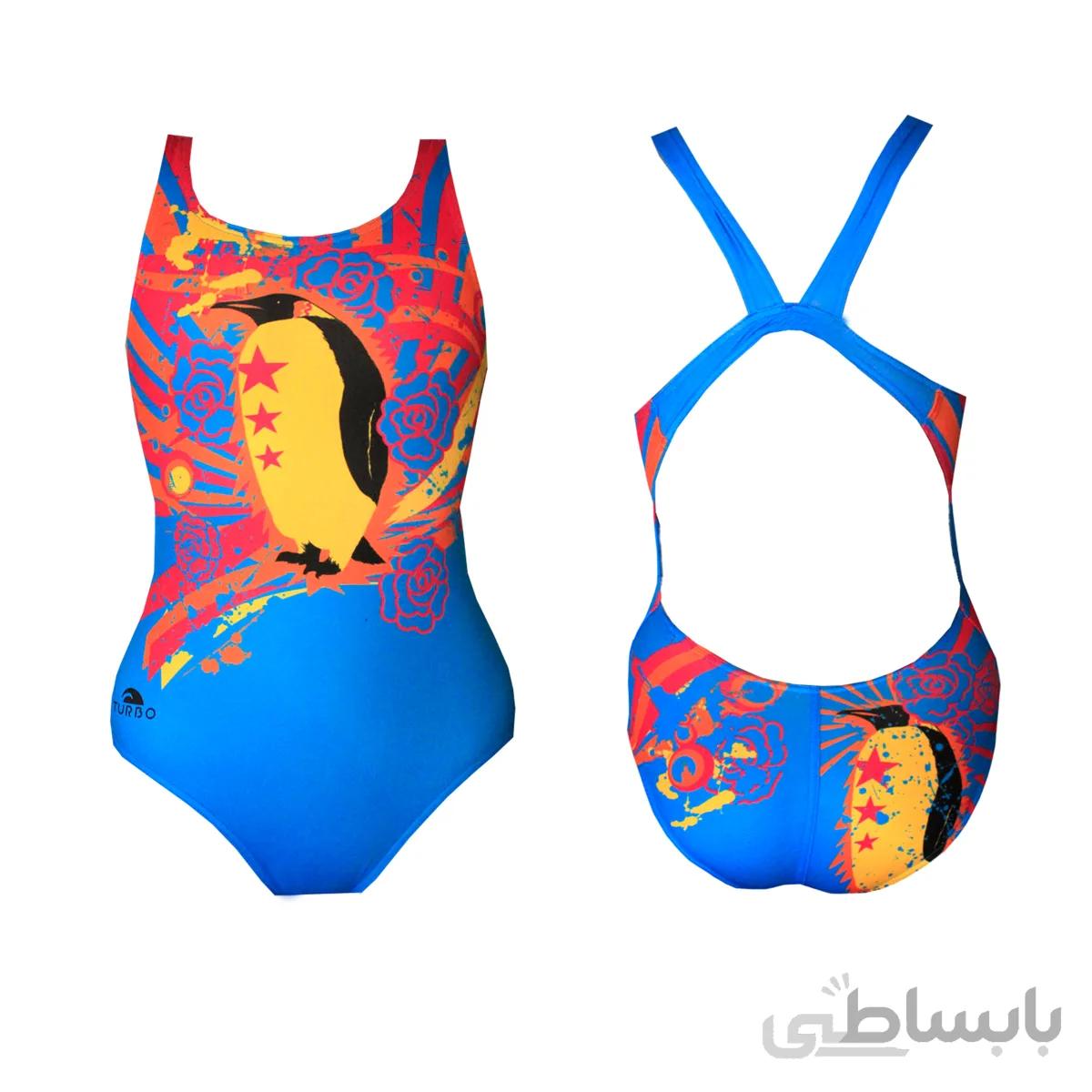 مایوی شنای زنانه توربو Pingu ا Turbo women swimsuit Pingu
