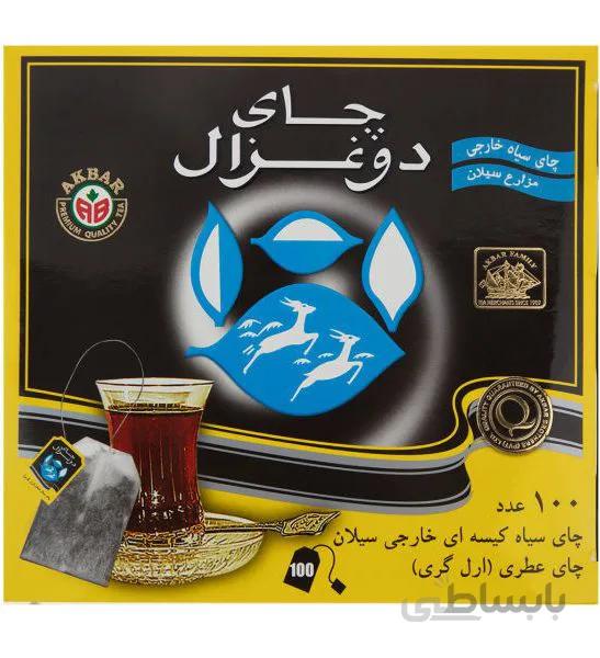 چای دوغزال تی بگ ساده 100 عددی DO GHazal Tea