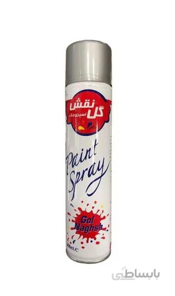 اسپری رنگ نقره ای گل نقش