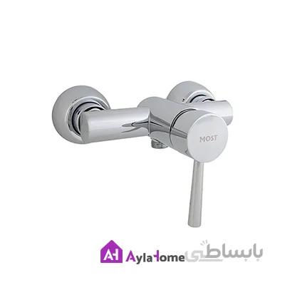شیر مخلوط توالت موست مدل راکت کروم