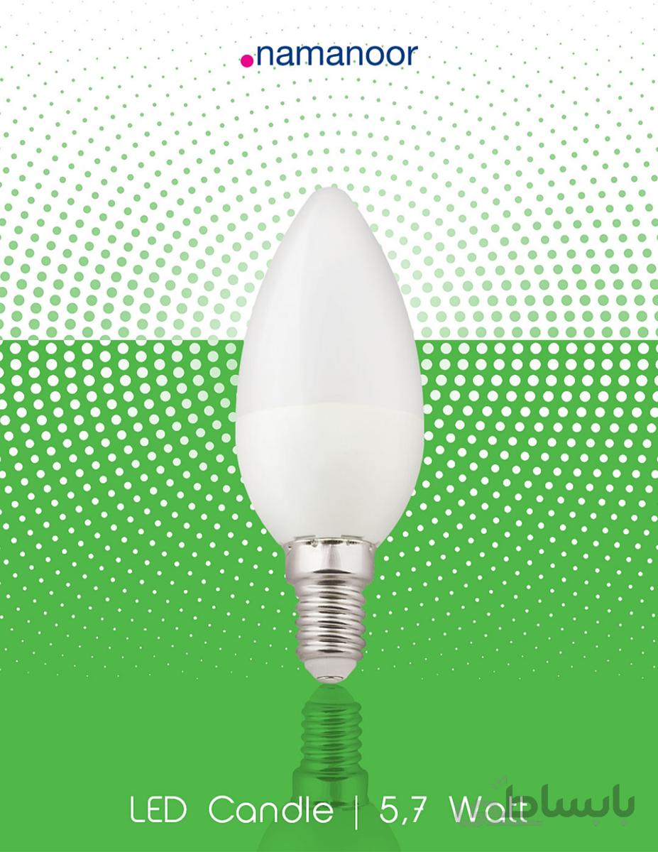 لامپ LED شمعی (Candle) 5وات نمانور